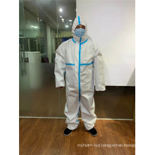 Stock Disposable Protective Clothing Suit Proof Anti Pollution Coverall Protection Suit Isolation Gown Disposable Medical Supplies